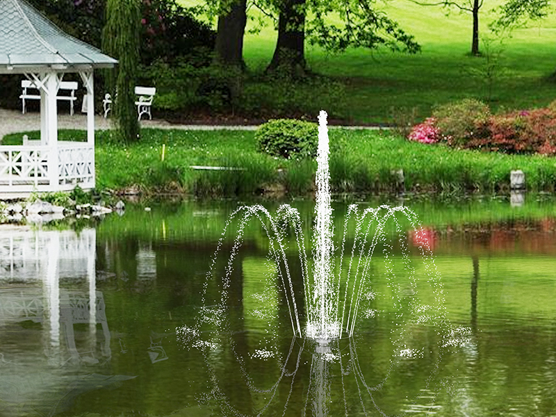 Плавающий фонтан 