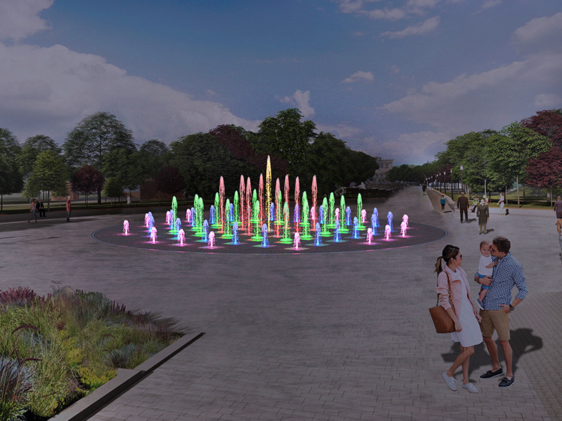 Пешеходный фонтан FC 15000 (с погружными насосами)-1