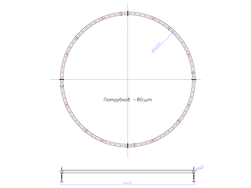 Фонтанное кольцо FC-ХN-5000 (102, 80, 8)