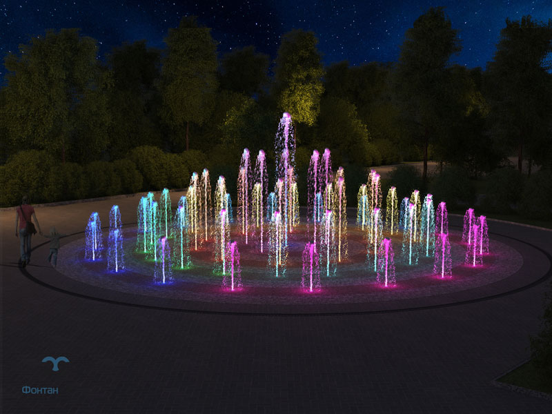 Пешеходный фонтан FC 14820 (с насосами сухой установки)-2