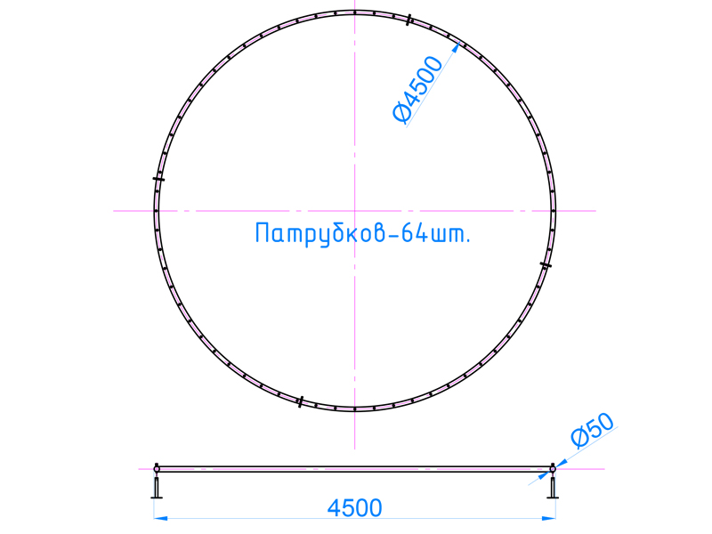 Фонтанное кольцо FC-ХN-4500-10