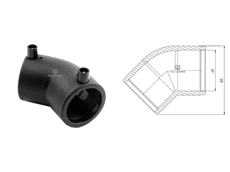 Отвод электросварной FC 45°-1