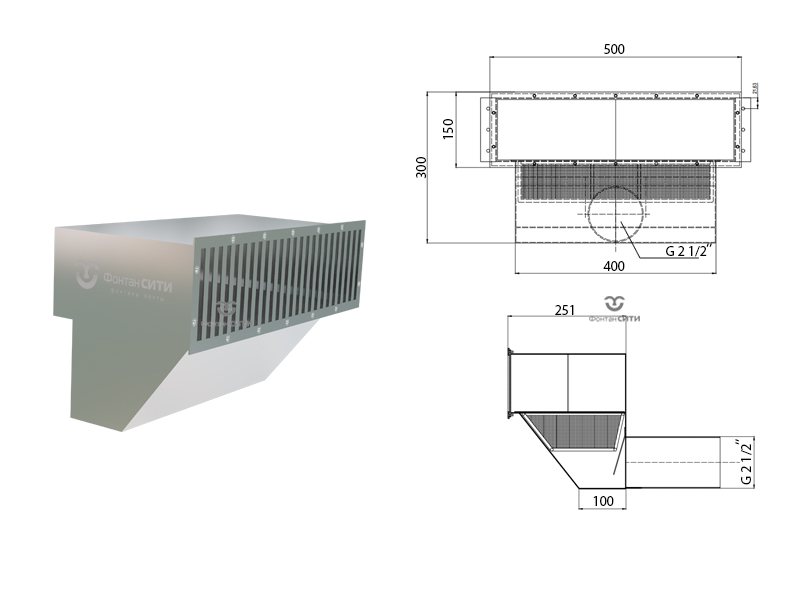 Скиммер FC 500 x 150 (2.1/2")
