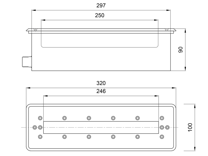 Подводный светильник LP GLB 250 RGBW 12-24V AISI 304-3