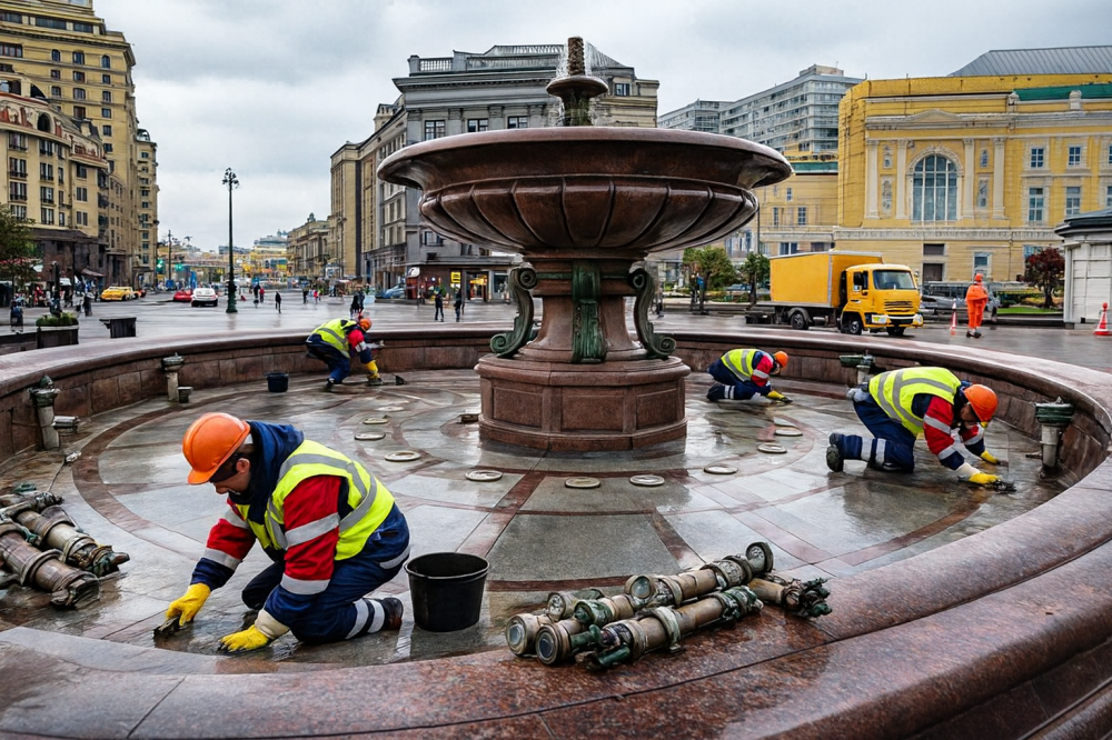 Продувка трубопроводов фонтана: точки, давление и контроль результата