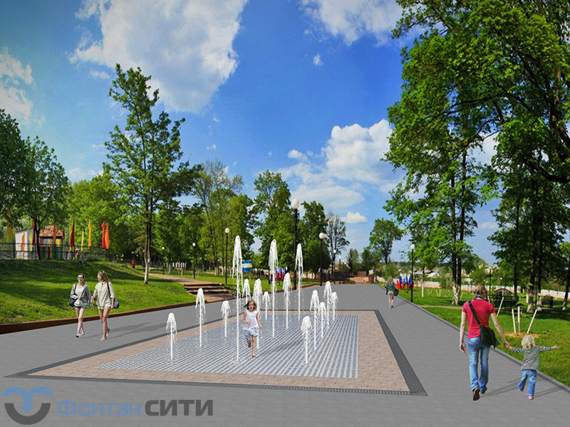 Пешеходный фонтан FC 5600х8800 (с погружными насосами)_3