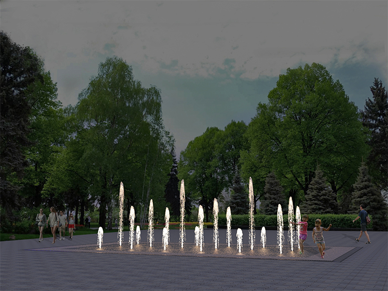 Пешеходный фонтан FC 5600х10400 (с насосами сухой установки)-3