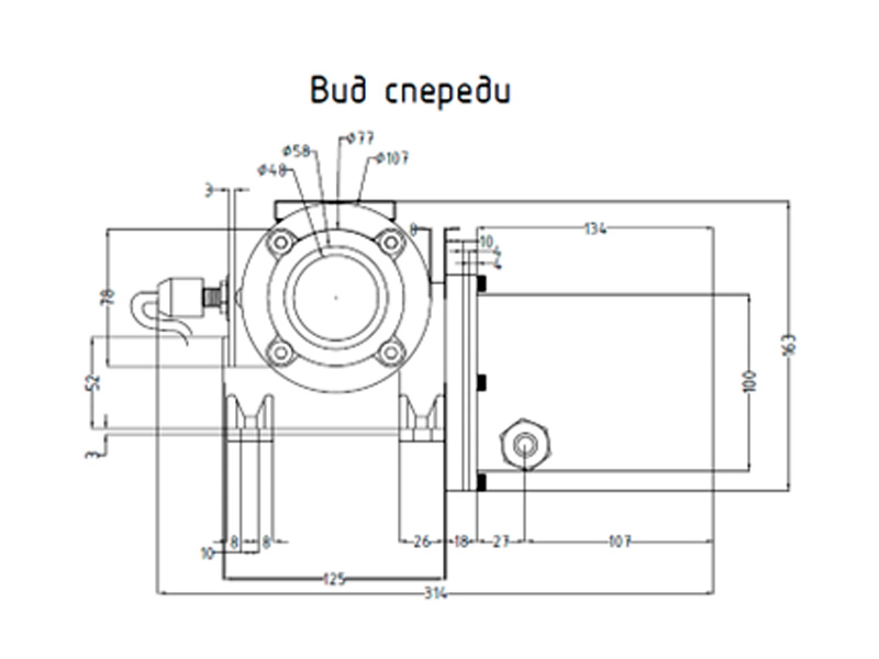 Фонтанный агрегат с приводом 