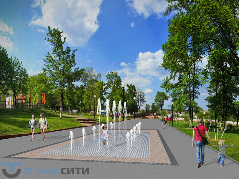 Пешеходный фонтан FC 5600х8800 (с погружными насосами)_2