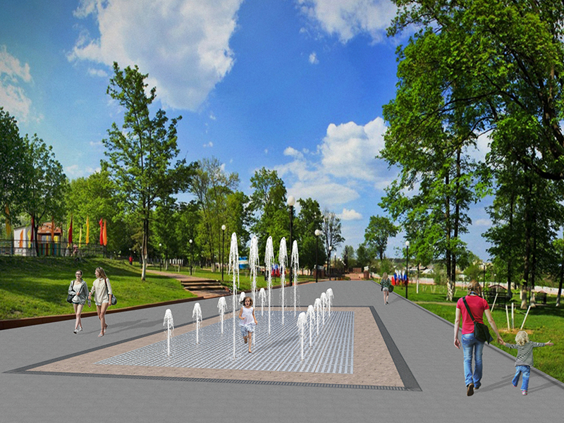 Пешеходный фонтан FC 5600х8800 (с насосами сухой установки)-1