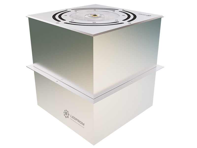 Квадратный модуль сухого фонтана FC S 24 V RGBW (насадка Комета)-1