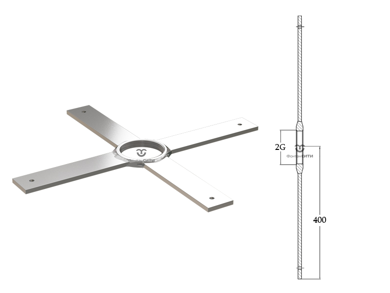Крепежная планка для светильников 2