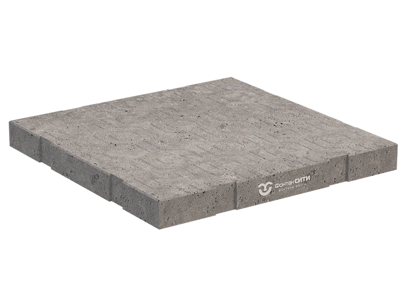 Бетонная плита для сухого фонтана 600x600 (Серый)-1