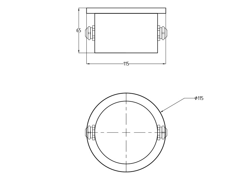 Подводная клеммная коробка ПКК FC D115 AISI 304