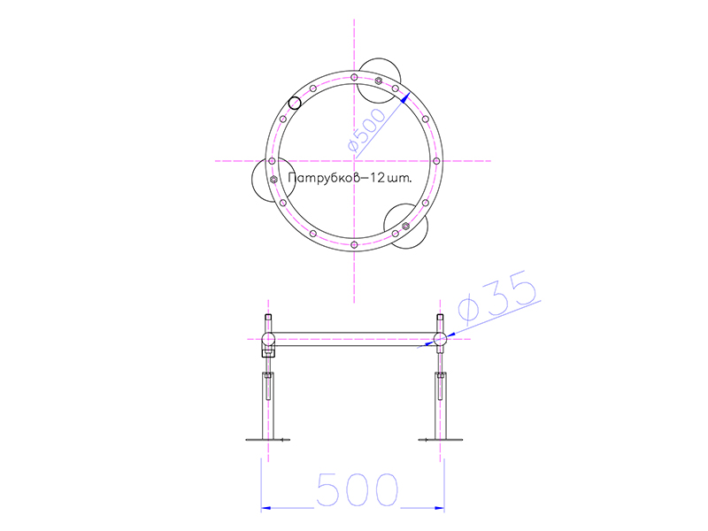 Фонтанное кольцо FC-ХN-500 (35, 12, 2)