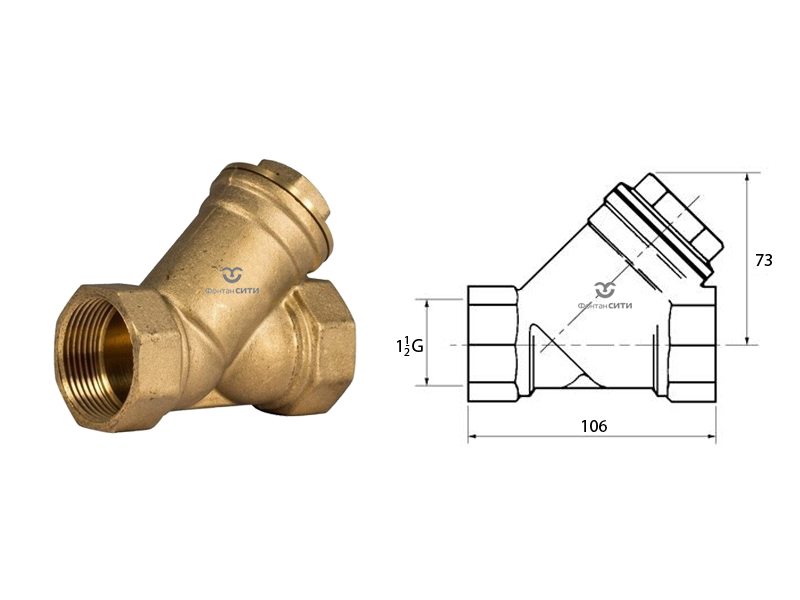 Сетчатый фильтр FC (внутр. резьба) (1 1/2")