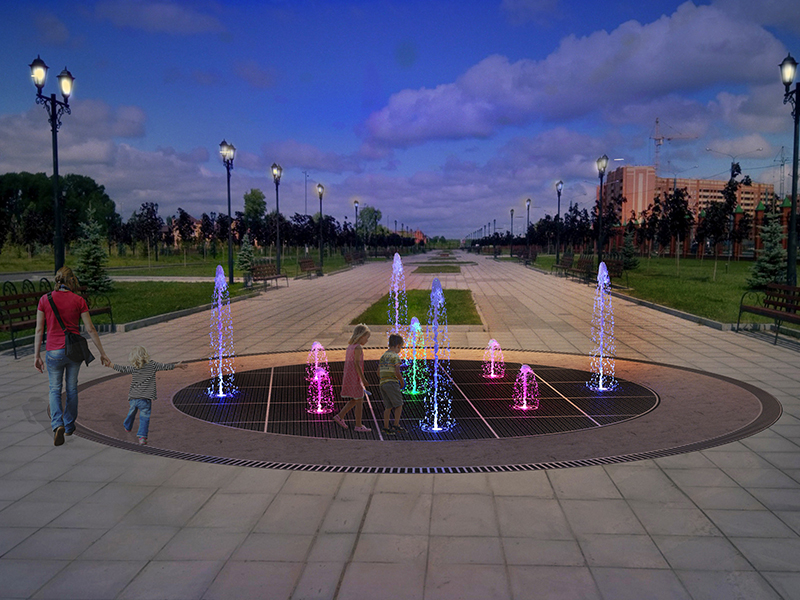 Пешеходный фонтан FC 4000 (с погружными насосами)-3