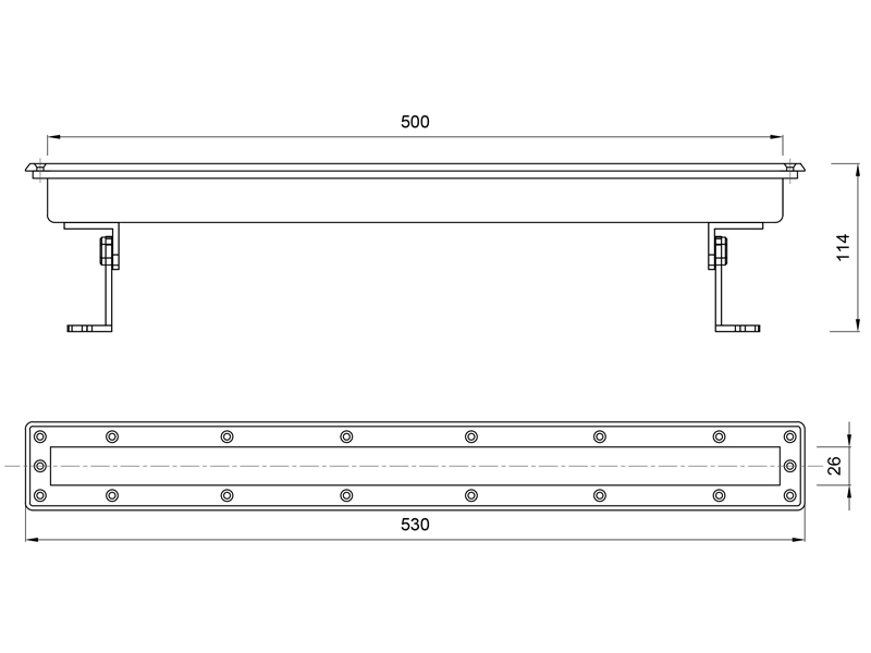 Подводный светильник LP GL 500 RGBW 12-24V AISI 304-3