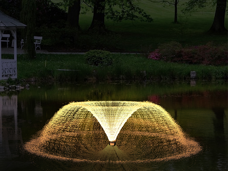 Плавающий фонтан 