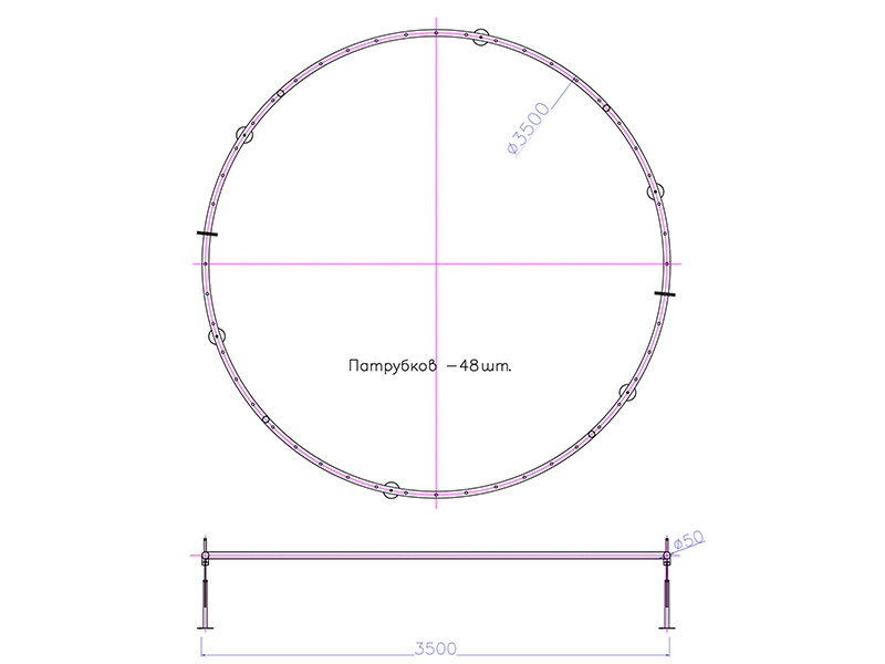 Фонтанное кольцо FC-ХN-3500 (50, 48, 4)