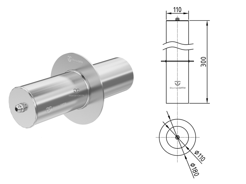 Кабельный ввод прямой FS 300 (110, 1)
