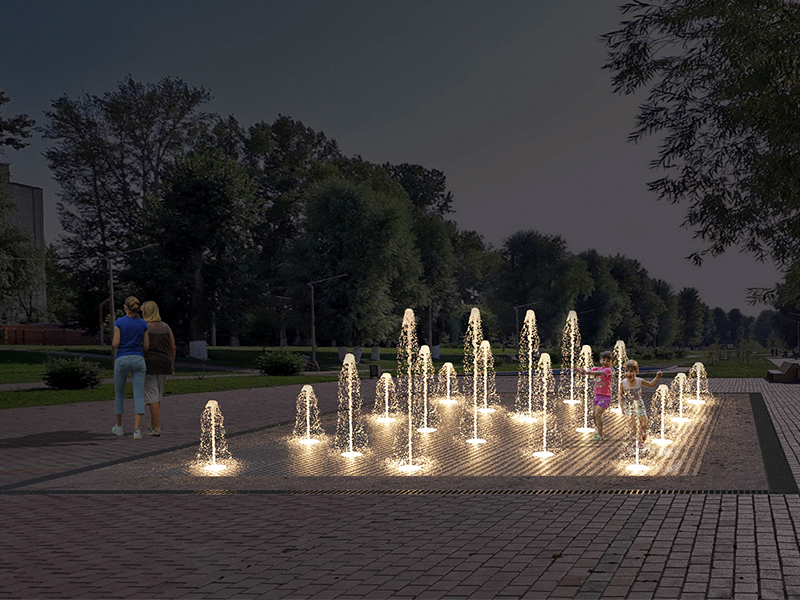 Пешеходный фонтан FC 4000х5600 (с погружными насосами)-4