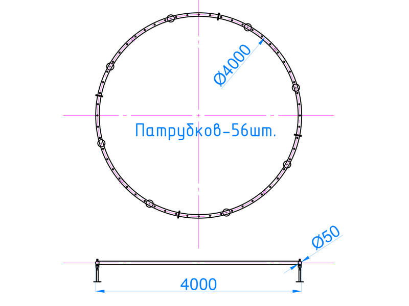 Фонтанное кольцо FC-ХN-4000 (50, 56, 8)