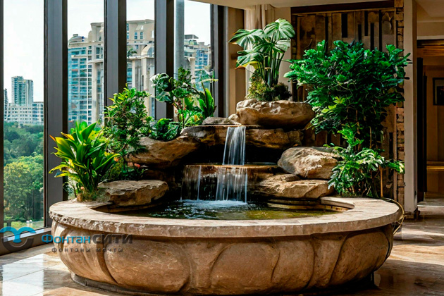 Компактные фонтаны для квартиры