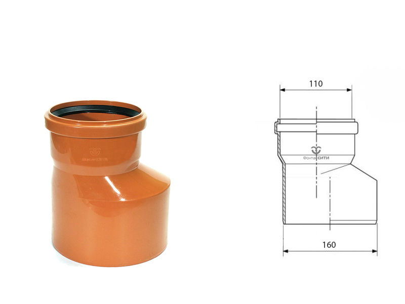 Переход FC ПВХ (160 x 110)
