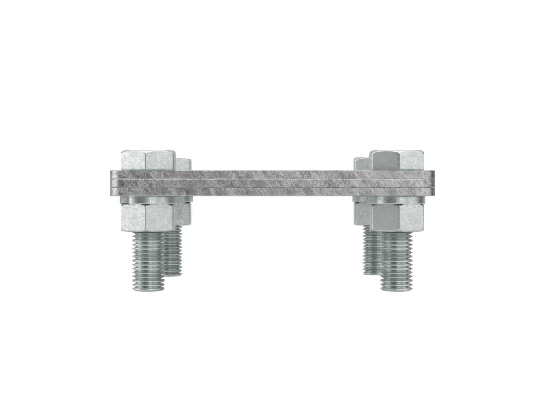 Крестообразный зажим полосы 80х70 мм