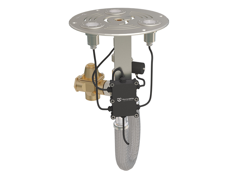 Круглый модуль сухого фонтана FC 24 V RGBW (Комета)-2