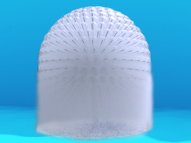 Пример водной картины фонтанной насадки типа 