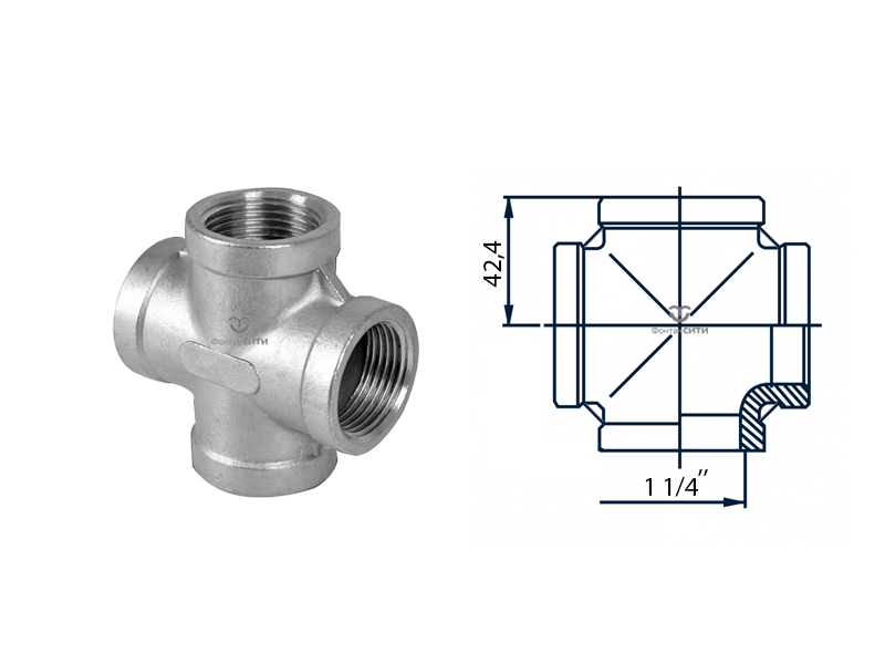 Крестовина FC AISI 304 (внутр.)-2
