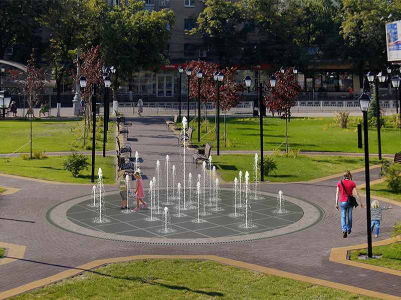 Пешеходный фонтан FC 8800 (с погружными насосами)-1