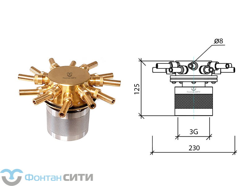 Фонтанная насадка FC 