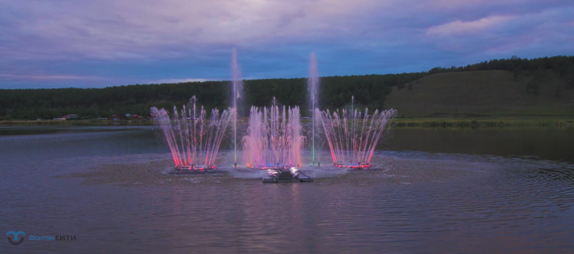 Плавающий фонтан ресторанно-гостиничный комплекс Ренабо г. Якутск