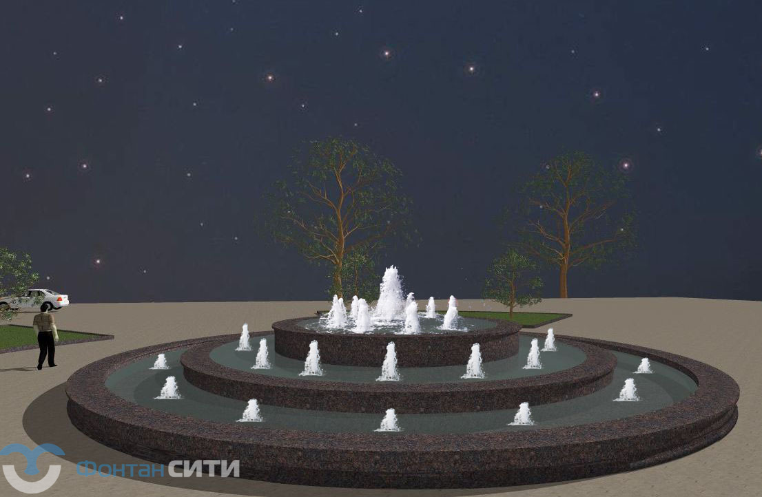 Уличный фонтан в Бутово, изображение