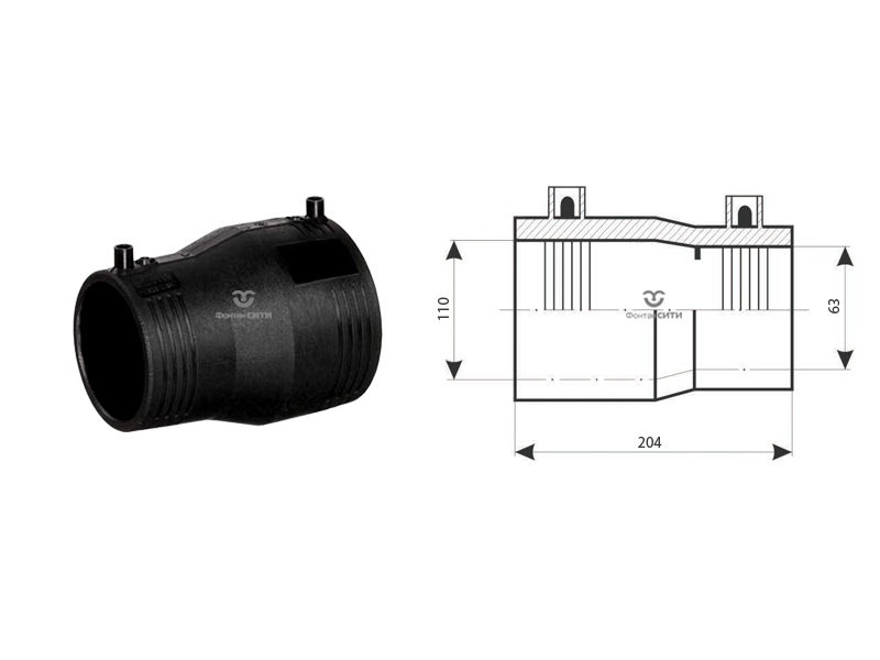 Муфта редукционная ПНД FC (110 x 63)