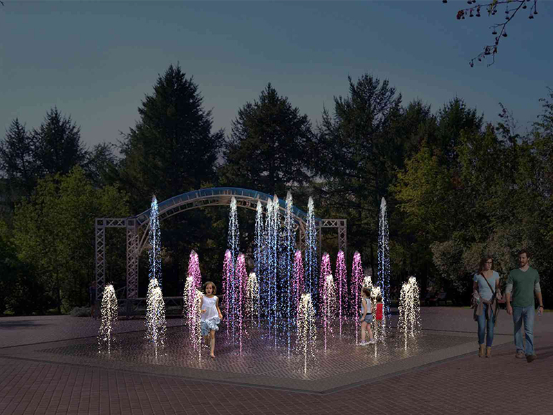 Пешеходный фонтан FC 5600х5600 (с погружными насосами)