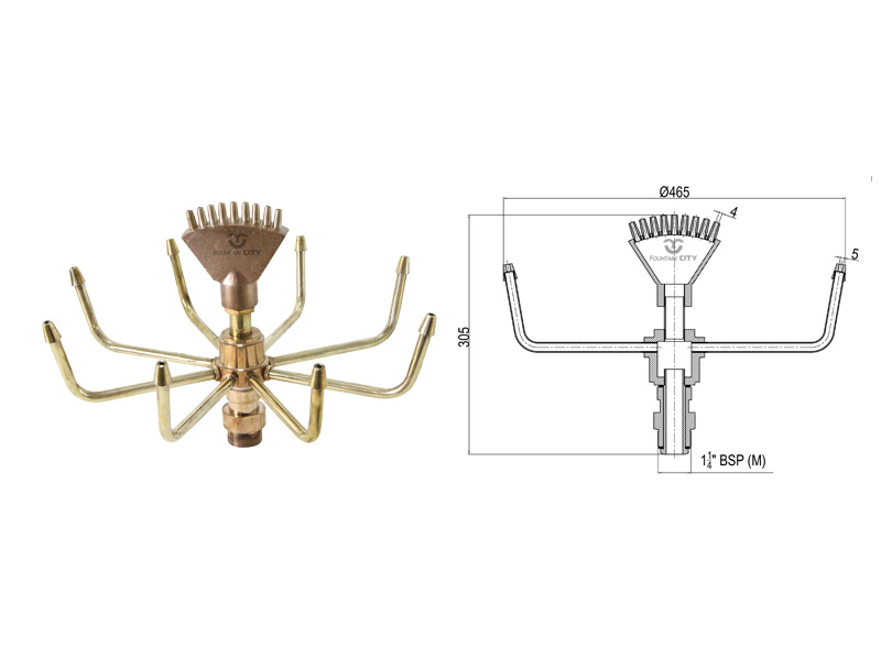 Фонтанная насадка FCI 