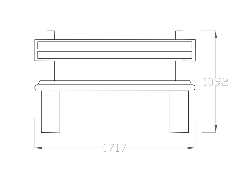 Декоративная скамья FC (Вар. 1)-1