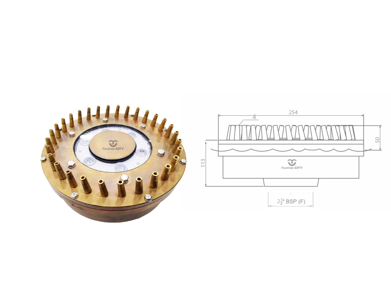 Фонтанная насадка с подсветкой FCI 