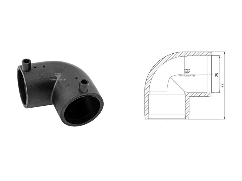 Отвод электросварной FC 90°-1