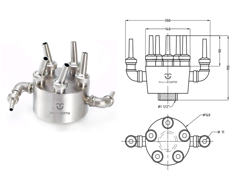 Фонтанная насадка FCH 