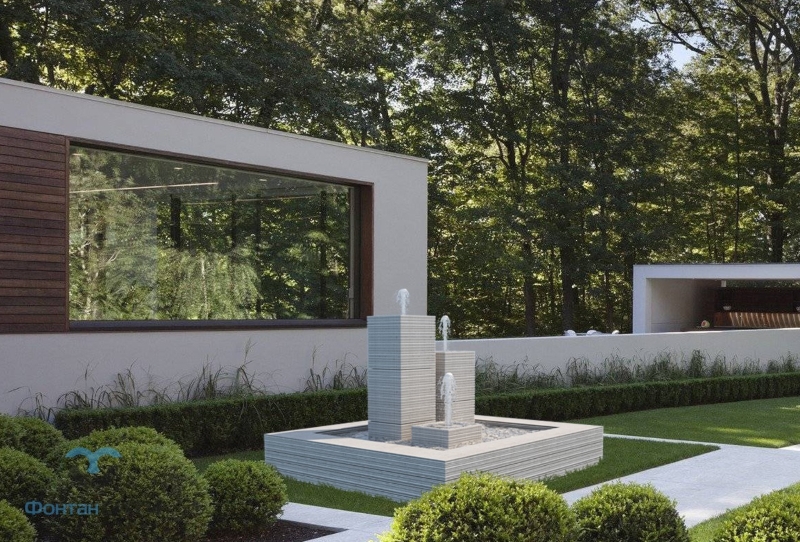 Малогабаритный фонтан модульный 1500 х 1500