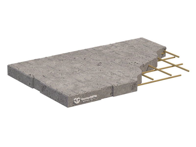 Бетонная плита для сухого фонтана 600x400 (Бежевый)-2