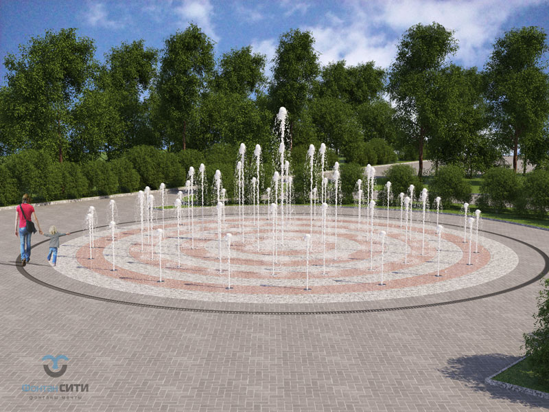 Пешеходный фонтан FC 14820 (с насосами сухой установки)-3