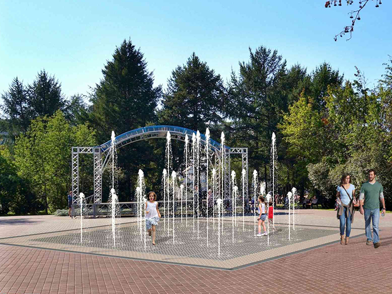 Пешеходный фонтан FC 4000х4000 (с погружными насосами)-2