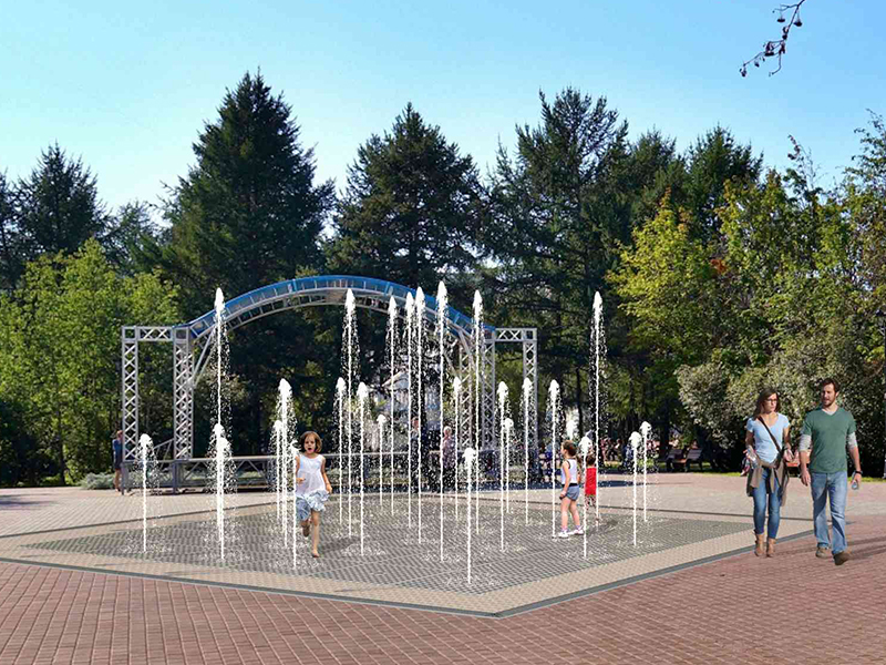 Пешеходный фонтан FC 7200х7200 (с погружными насосами)-3