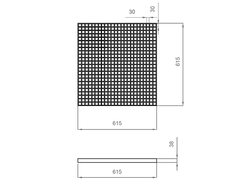 Композитный настил для сухого фонтана 615x615-3